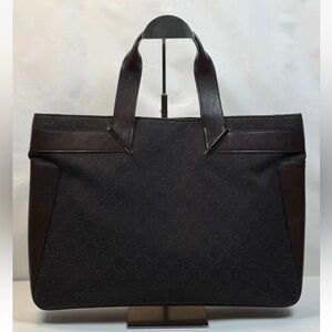 Gucci Black and Brown Men's Briefcase